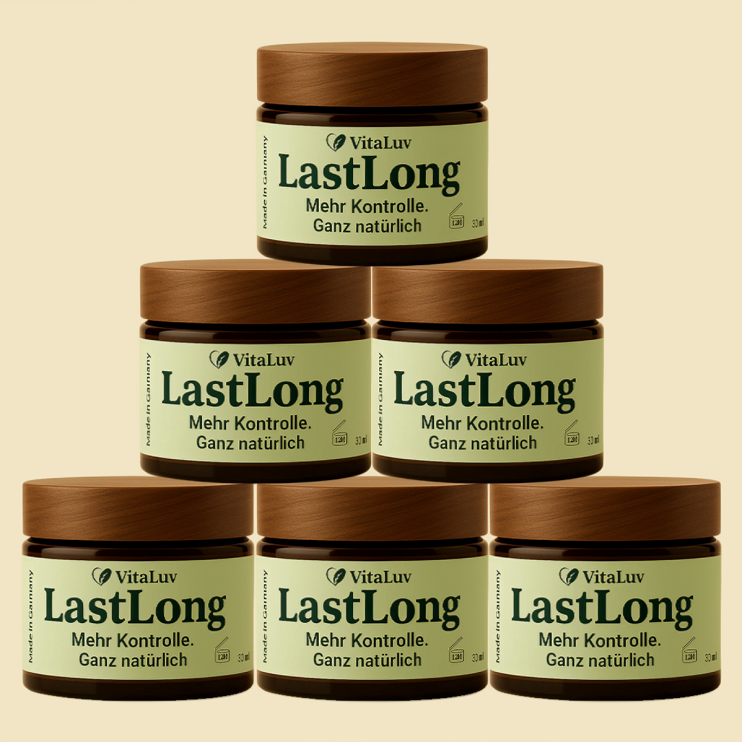 6er Set - LastLong - Natürliche Intimpflege für mehr Kontrolle während des Liebesspiels