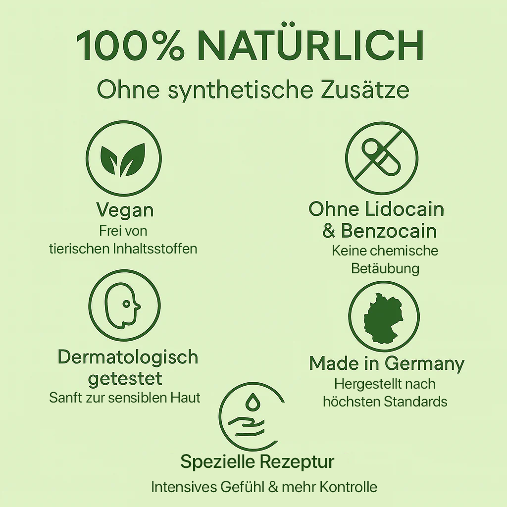 6er Set - LastLong - Natürliche Intimpflege für mehr Kontrolle während des Liebesspiels