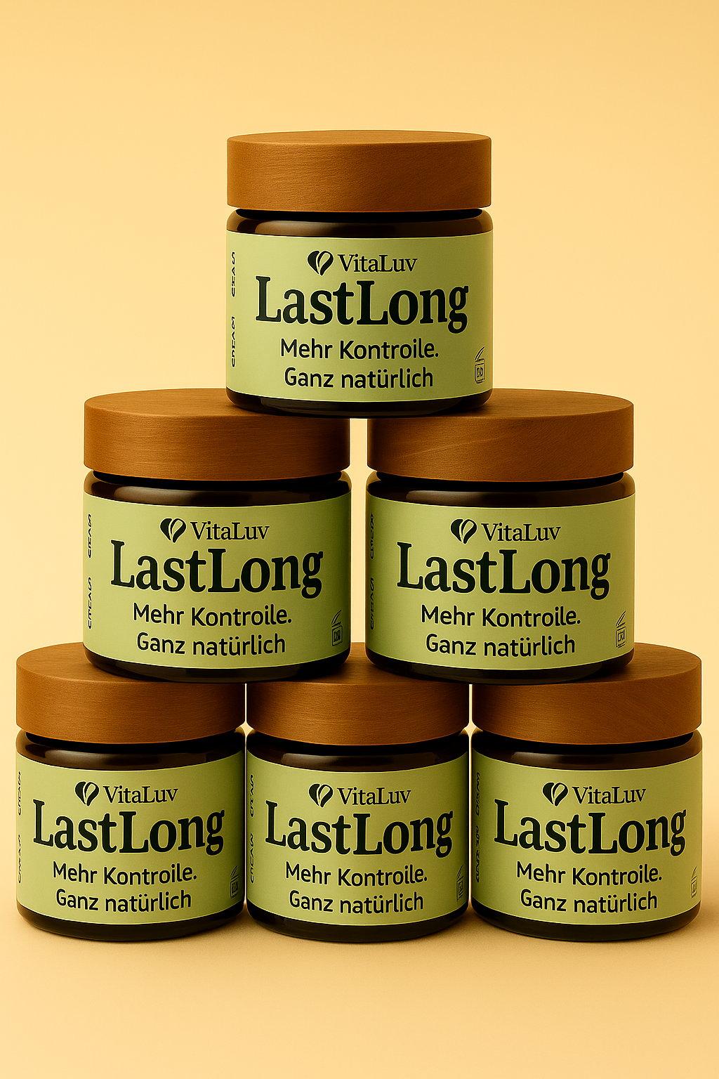 6er Set - LastLong Natürliche Intimpflege für mehr Kontrolle während des Liebesspiels